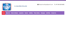 Tablet Screenshot of klbajoriacollege.org